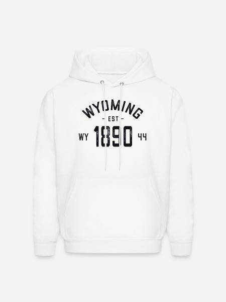 Wyoming Wyoming Wy Usa - Men's Hoodie - white