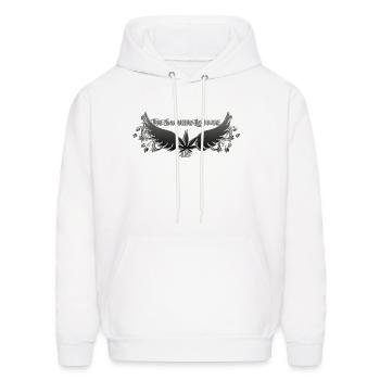 the smokers lounge 420 - Men's Hoodie - white - Front - Elias (183cm)