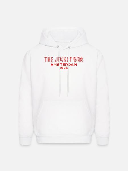 The Jockey Bar, Amsterdam - Men's Hoodie - white