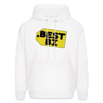 best bi shirt - Men's Hoodie - white - Front - Elias (183cm)