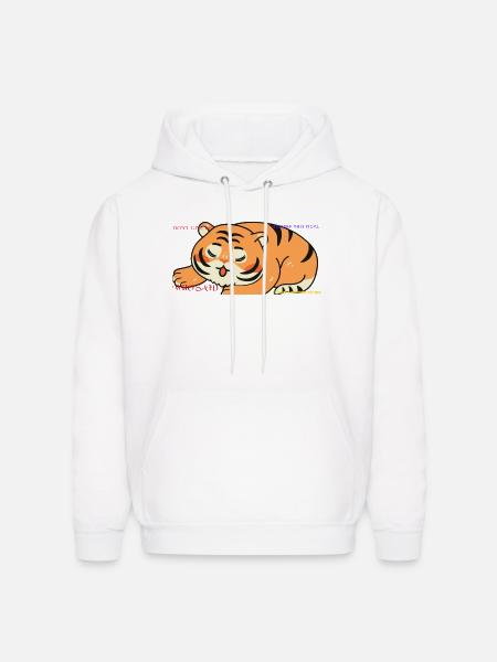 Tiger Advice - Men's Hoodie - white