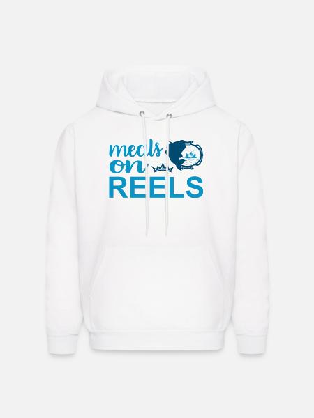 Meals on REELS - Men's Hoodie - white