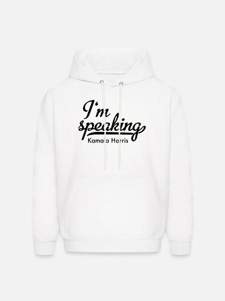 I'm speaking - Men's Hoodie - white
