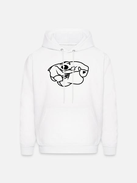 squirrel skull - Men's Hoodie - white