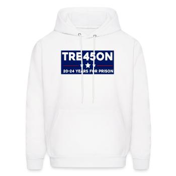 TRE45ON For Prison 2024 - Men's Hoodie - white - Front - Elias (183cm)