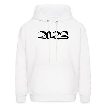 2023 tag - Men's Hoodie - white - Front - Elias (183cm)