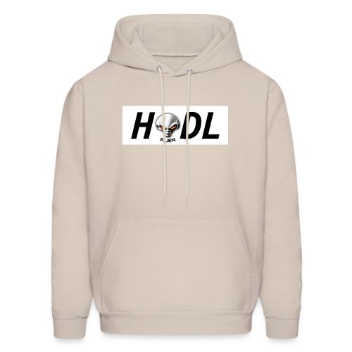 HODL Pulse Chain Alien white word - Men's Hoodie