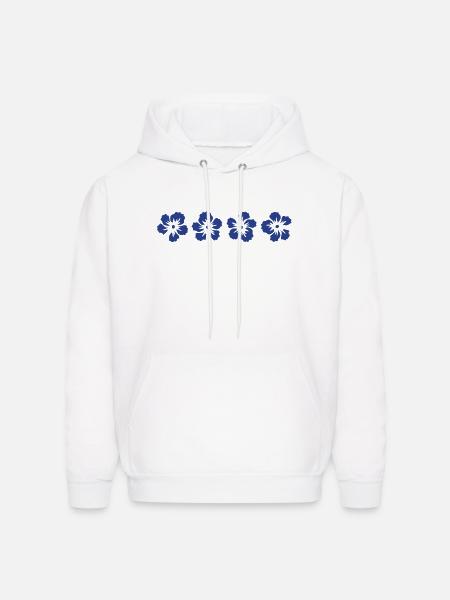 hawaii hibiscus flower - Men's Hoodie - white