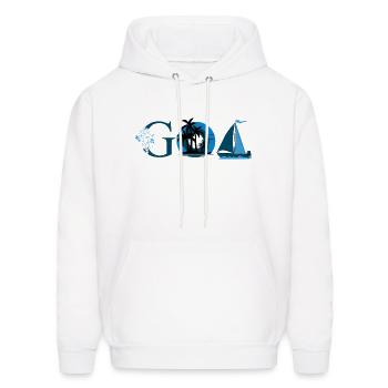Show you love for GOA - Men's Hoodie - white - Front - Elias (183cm)