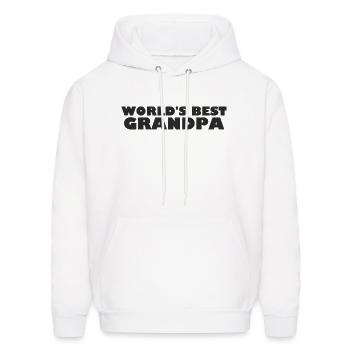 World s Best Grandpa - Men's Hoodie - white - Front - Elias (183cm)