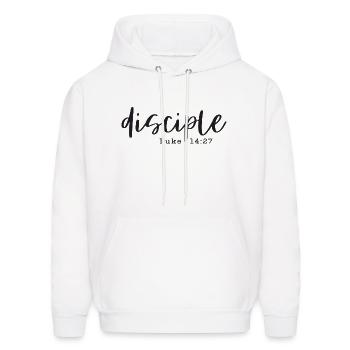Disciple Bible Verse Christian - Men's Hoodie - white - Front - Elias (183cm)