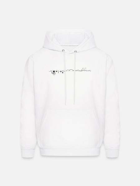 From Far Away - Men's Hoodie - white