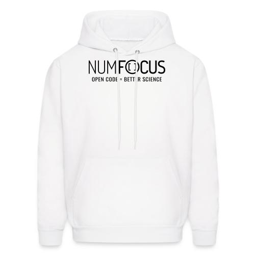 NumFOCUS Official Logo - Black Letters - Men's Hoodie