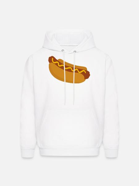 hot dog - Men's Hoodie - white