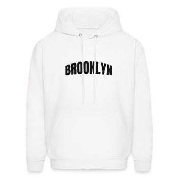 Brooklyn - Men's Hoodie - white - Front - Elias (183cm)