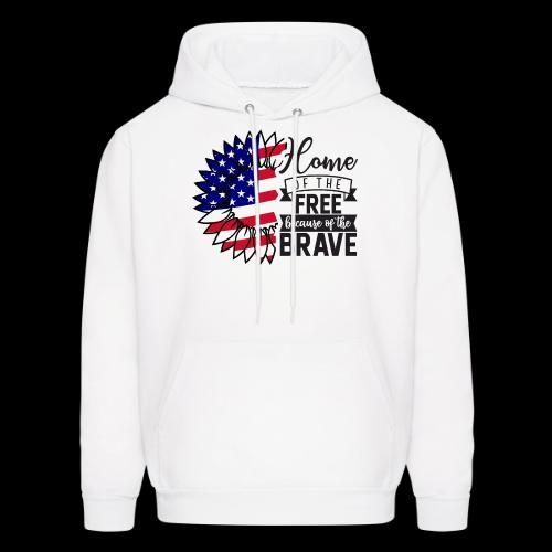 Home the free because of the brave - Men's Hoodie