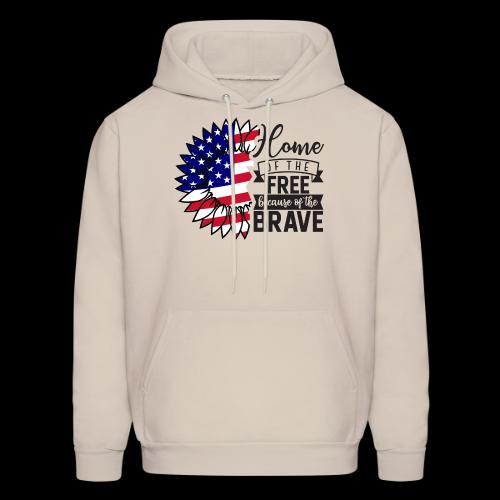 Home the free because of the brave - Men's Hoodie