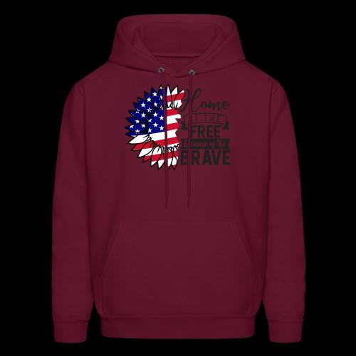 Home the free because of the brave - Men's Hoodie
