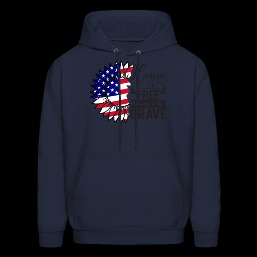 Home the free because of the brave - Men's Hoodie
