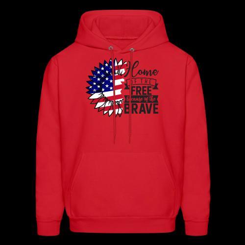 Home the free because of the brave - Men's Hoodie