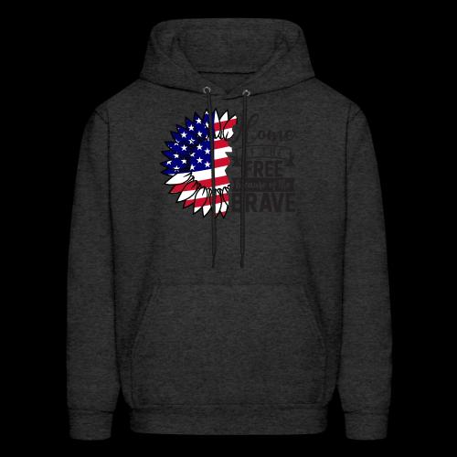 Home the free because of the brave - Men's Hoodie