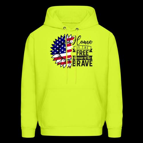 Home the free because of the brave - Men's Hoodie
