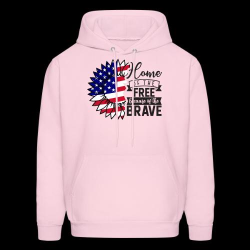Home the free because of the brave - Men's Hoodie