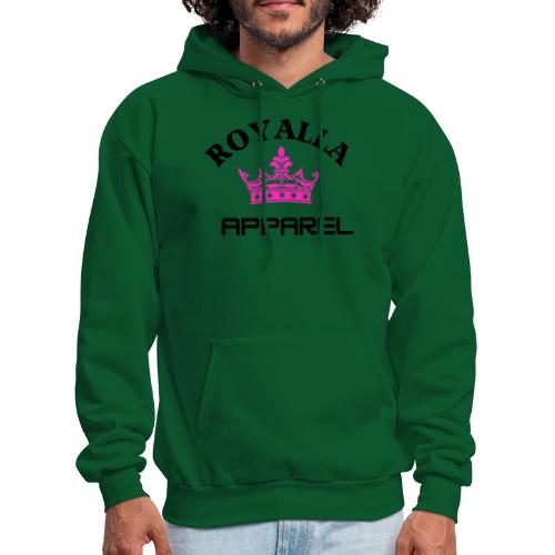 Royalla Apparel Black with Pink Logo - Men's Hoodie