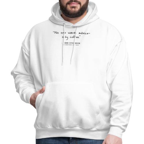 Fake Quotes: Steinbeck, Coffee Version - Men's Hoodie