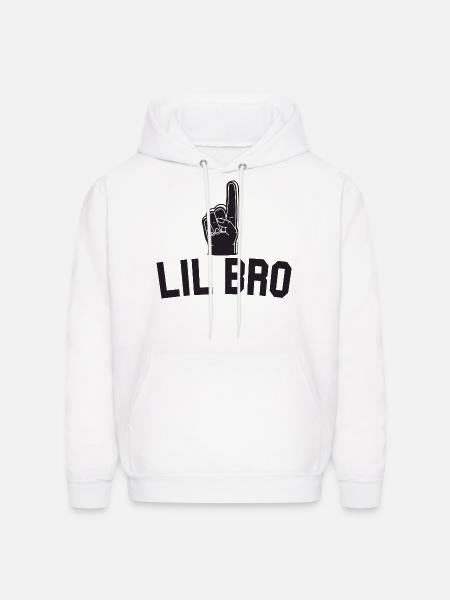 lil bro - Men's Hoodie - white