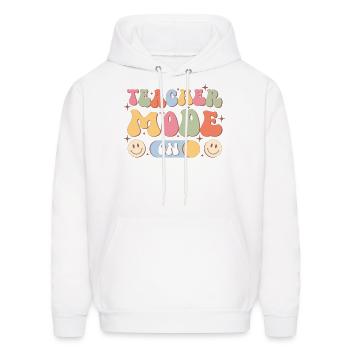 Teacher Mode On, Back To School - Men's Hoodie - white - Front - Elias (183cm)