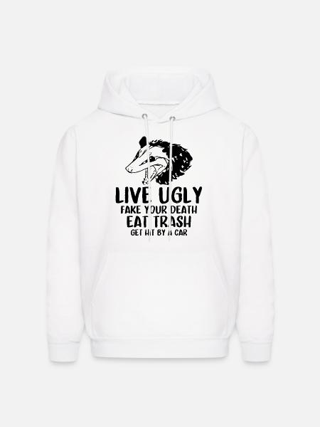 OPOSSUM QUOTES - Men's Hoodie - white