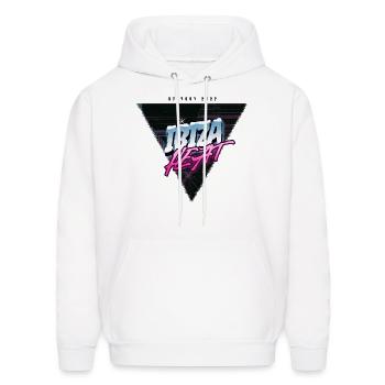 Ibiza heat - Men's Hoodie - white - Front - Elias (183cm)