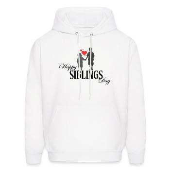 Happy Siblings Day - Men's Hoodie - white - Front - Elias (183cm)