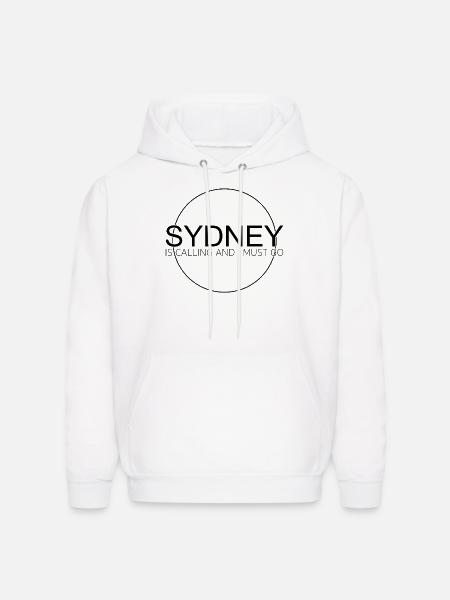 sydney saying - Men's Hoodie - white