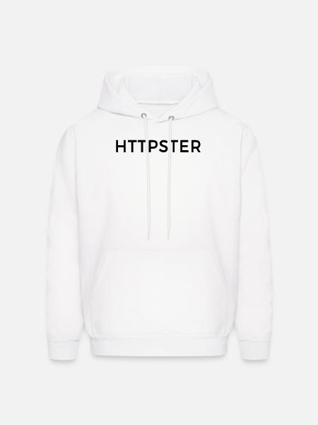 HTTPSTER - Men's Hoodie - white