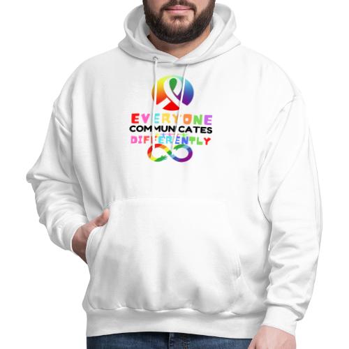 Everyone Communicates Differently Autism Awareness - Men's Hoodie