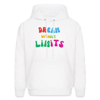 dream - Men's Hoodie - white - Front - Elias (183cm)