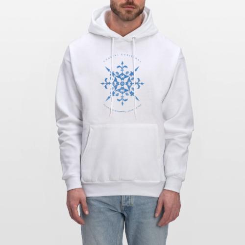 Coastal Christmas Snowflake 01 - Men's Hoodie