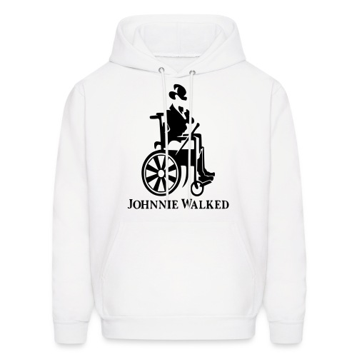 Johnnie Walked, Wheelchair fun, whiskey and roller - Men's Hoodie