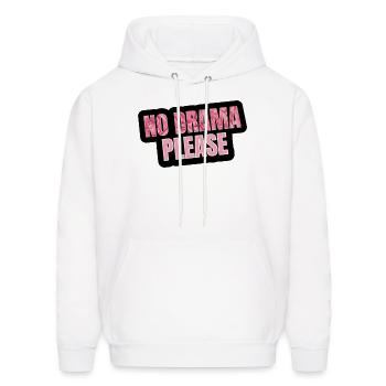 NO DRAME PLEASE T SHIRT ESPECIAL PARA TODOS - Men's Hoodie - white - Front - Elias (183cm)