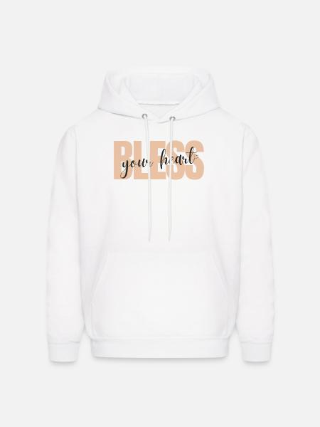 Bless your heart - Men's Hoodie - white
