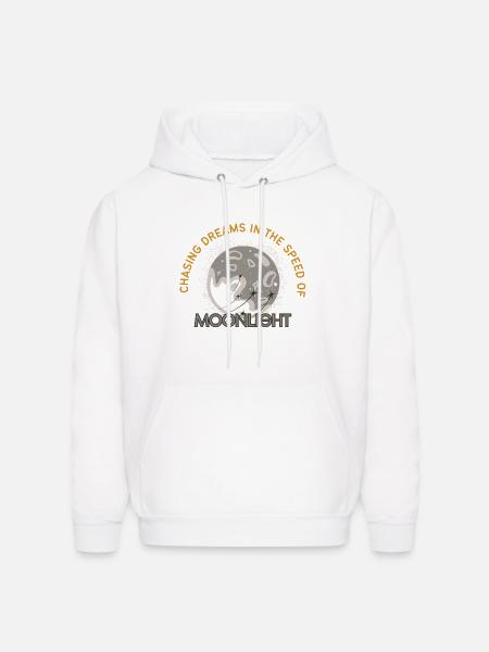 Celestial Moonlight Dream Illustration - Men's Hoodie - white