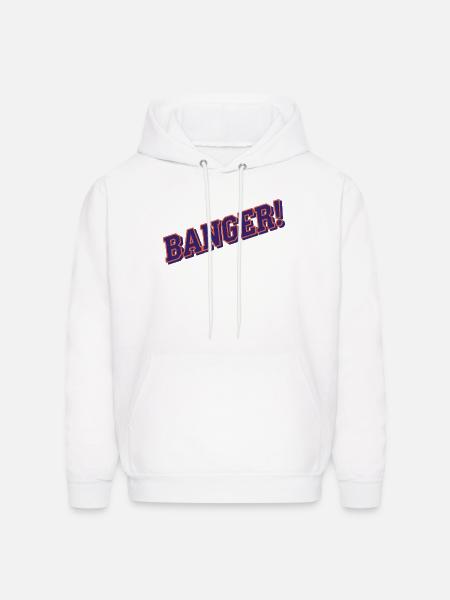 Banger purple orange - Men's Hoodie - white