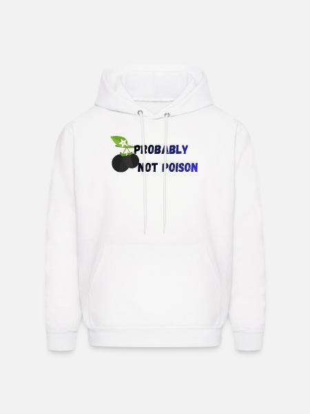 Probably_Not_Poison_-1- - Men's Hoodie - white