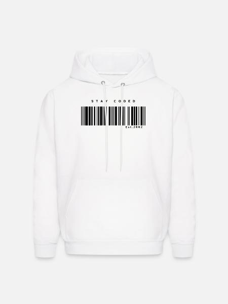Stay Coded - Men's Hoodie - white