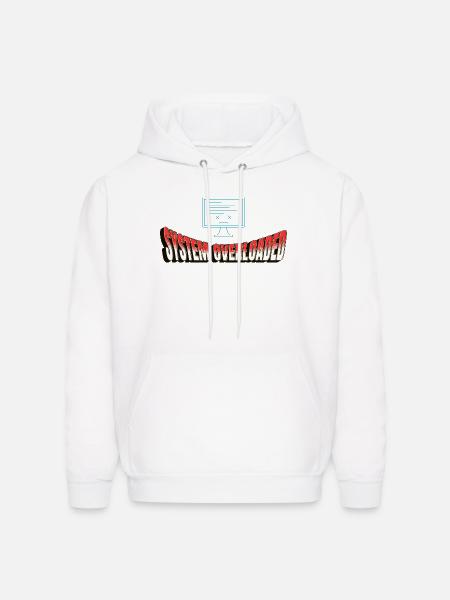 System Overloaded Graphic - Men's Hoodie - white