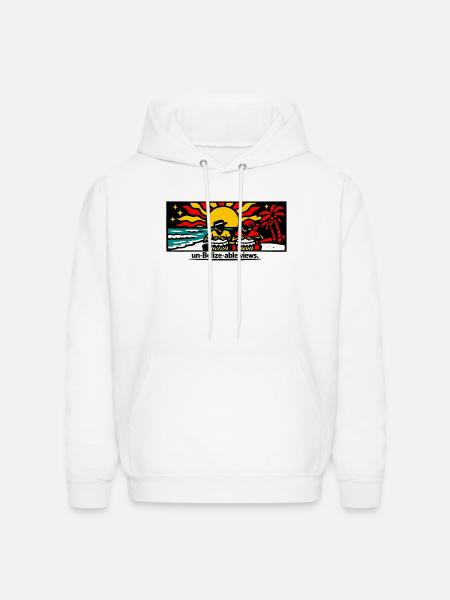 Un-Belize-able Views - Men's Hoodie - white