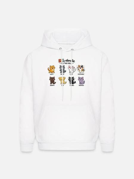 SEL-ebrate All The Feels - Men's Hoodie - white