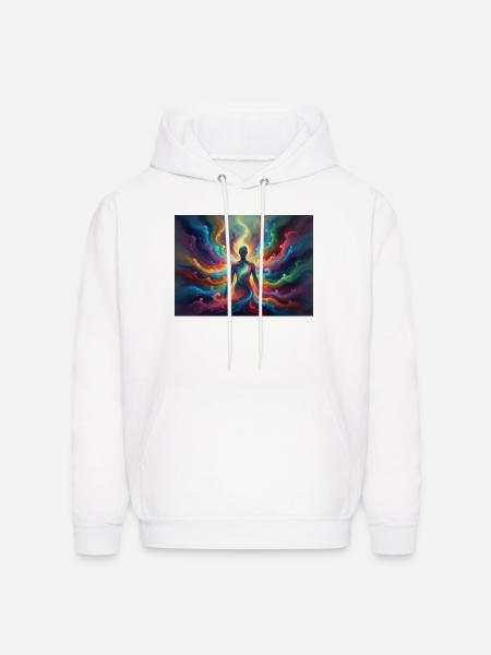 Flash Aura - Men's Hoodie - white